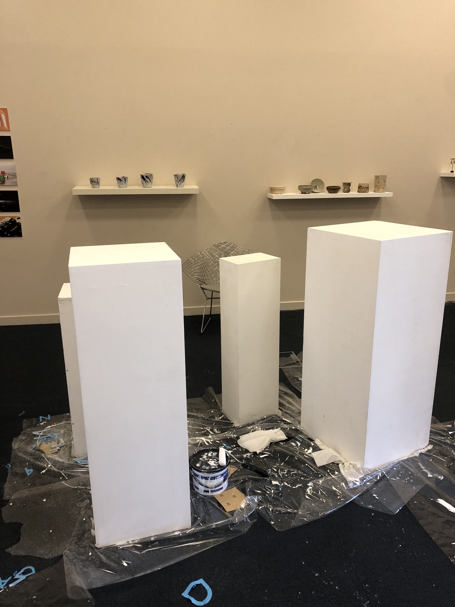 Antique cabinet protected for transport